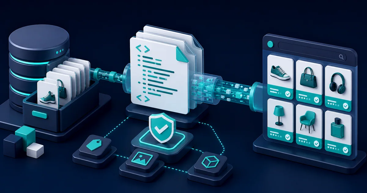 Ilustrație pentru Feed XML pentru Google Merchant Center: când merită și ce trebuie să conțină