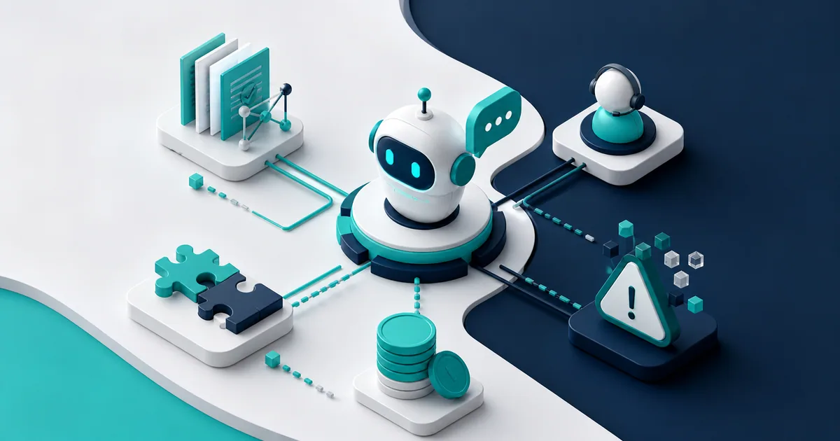 Ilustrație editorială CAB-IT despre chatbot AI pe site