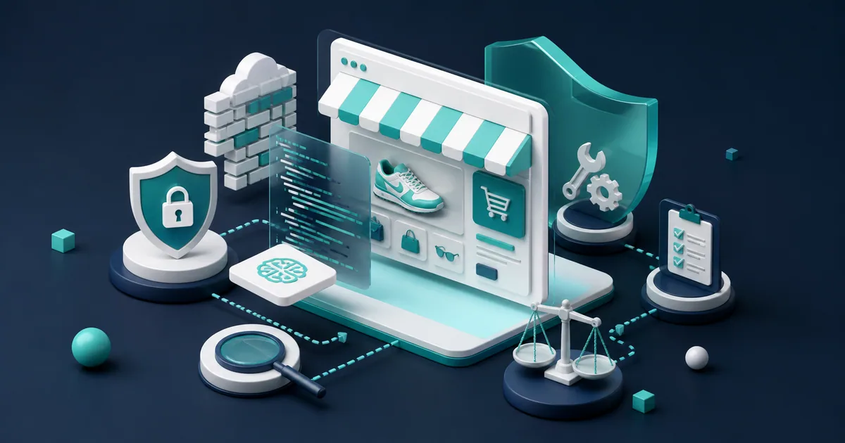 Ilustrație editorială CAB-IT despre vibe coding website comercial