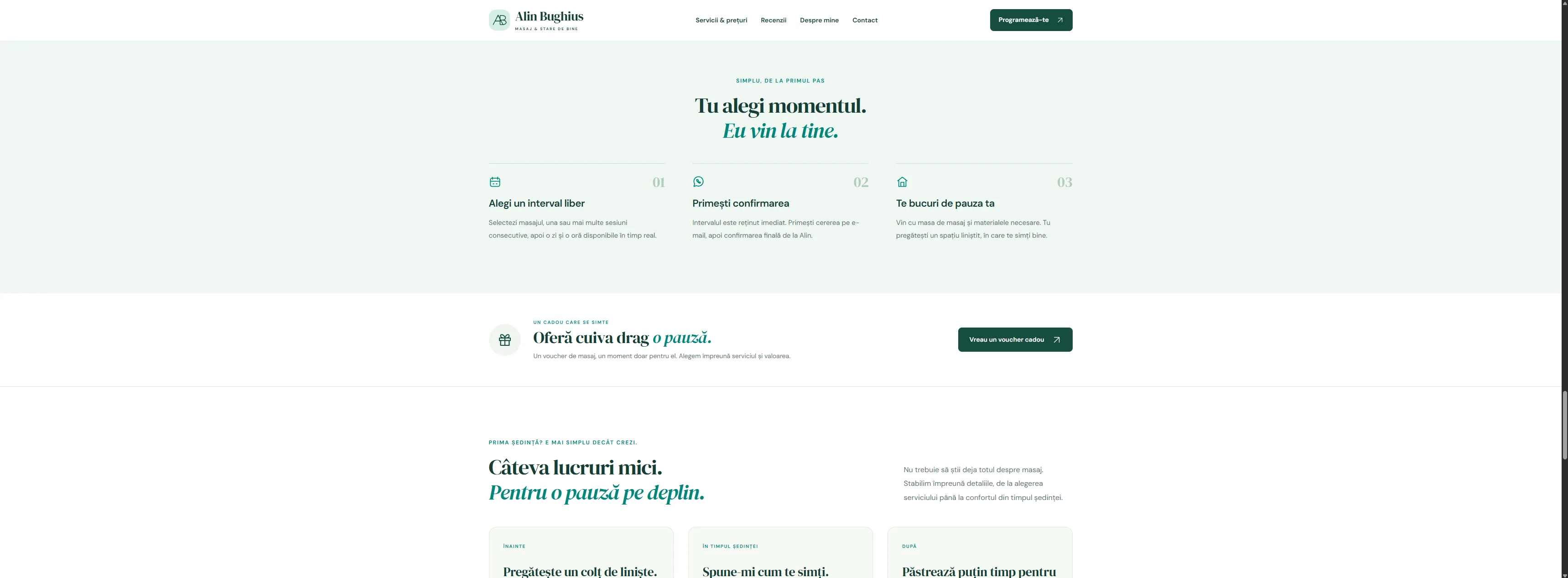 Flux de programare online direct din website, în trei pași clari
