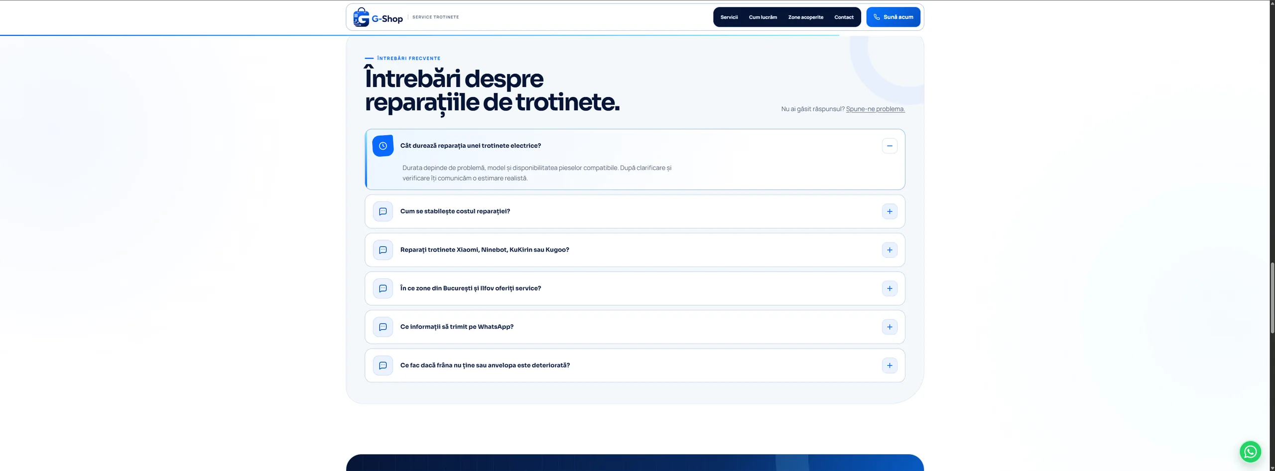 Întrebări frecvente despre service și reparații de trotinete electrice