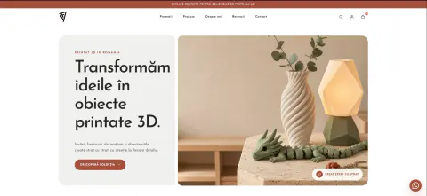 Website IFY.ro — Magazin online pentru produse printate 3D realizat de CAB-IT Expert
